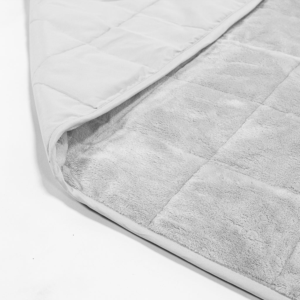 Verzwaarde Deken voor Volwassenen - Flanellen Fleece Lichtgrijs 02