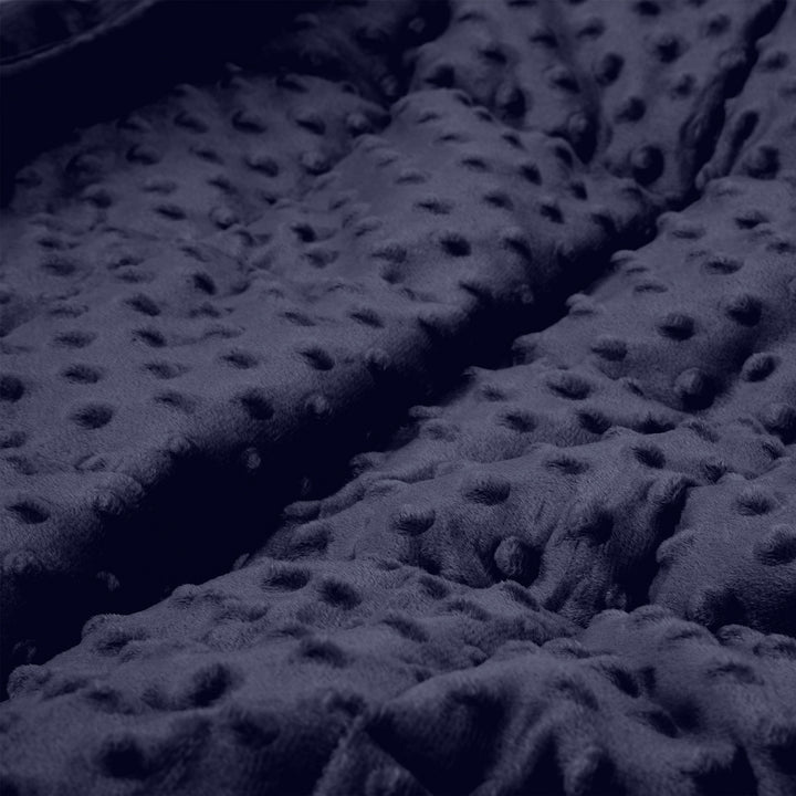 Verzwaarde Deken voor Volwassenen - Minky Dot Donker blauw 04