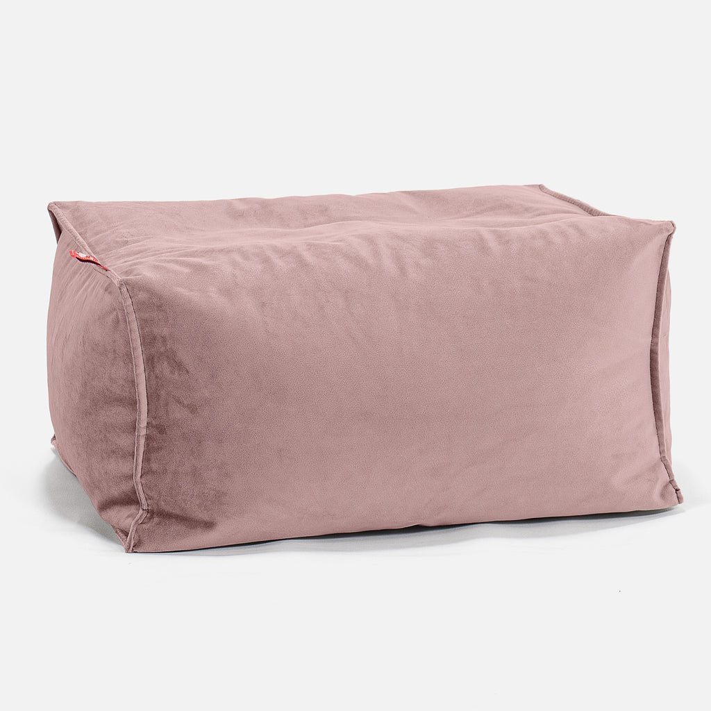 Voetenbank Poef - Fluweel Roze 01