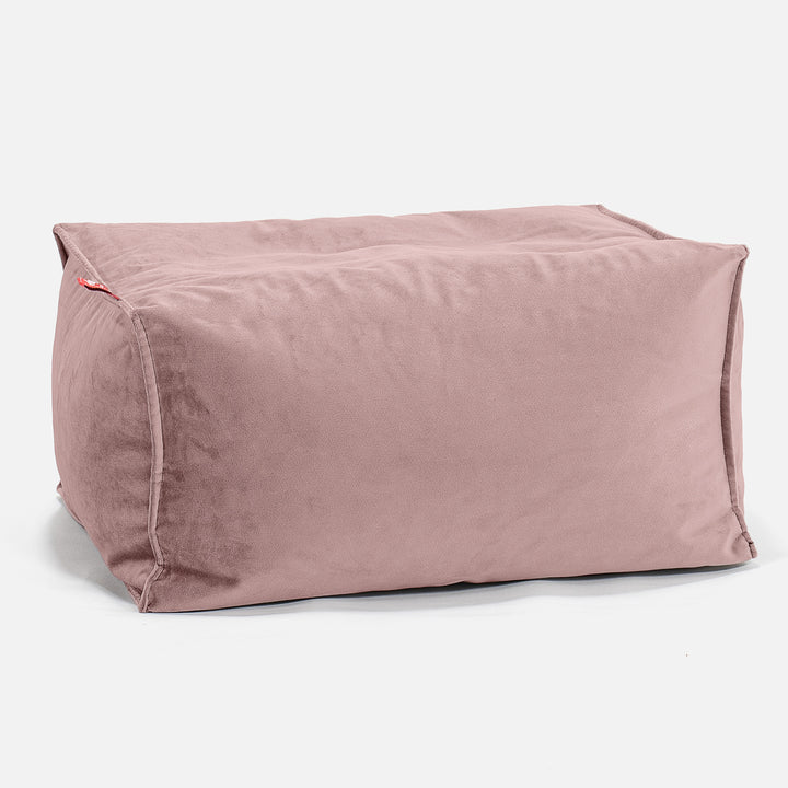 Voetenbank Poef - Fluweel Roze 01