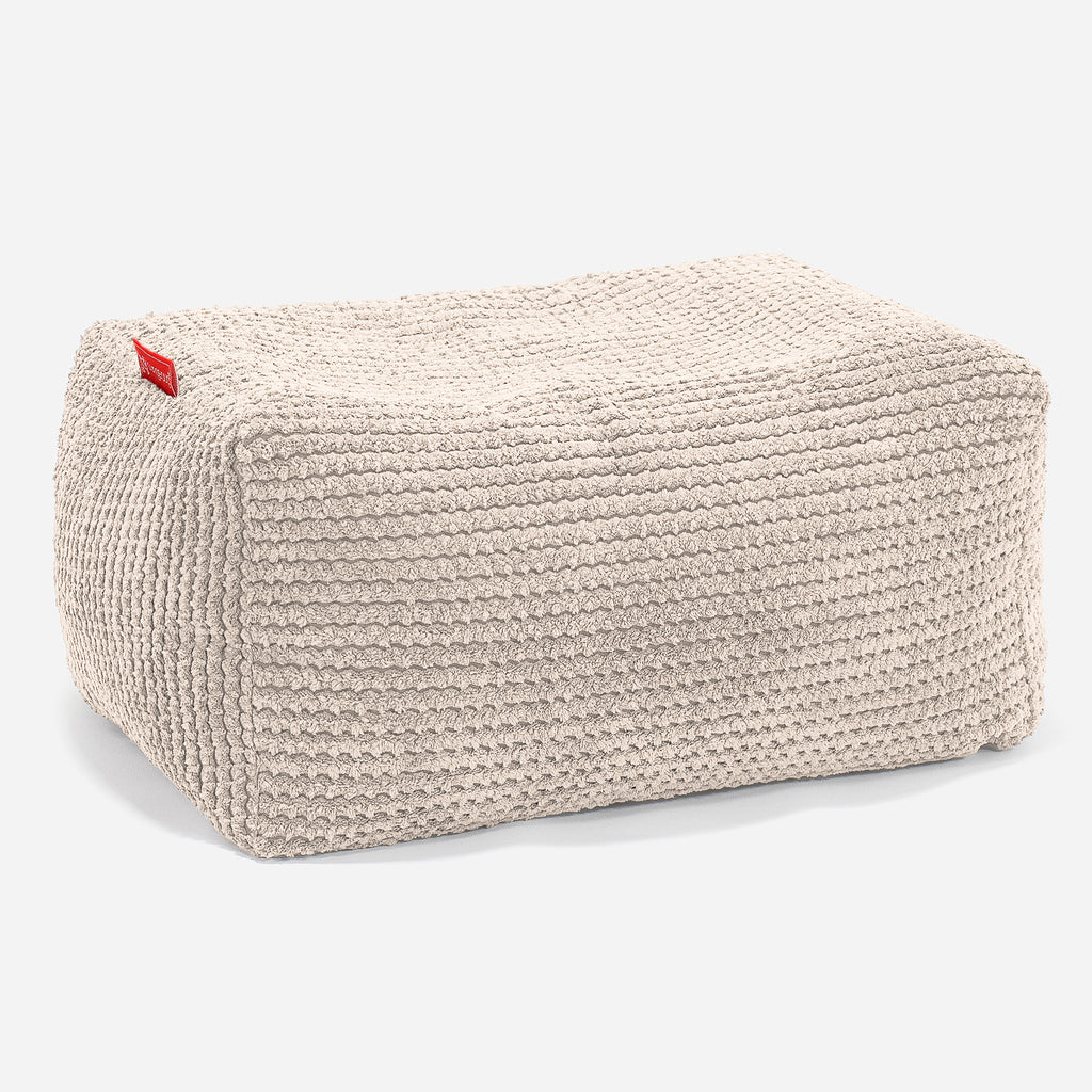 Voetenbank Poef - Pompom Crème 01