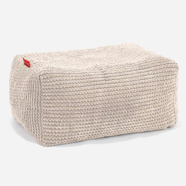 Voetenbank Poef - Pompom Crème 01