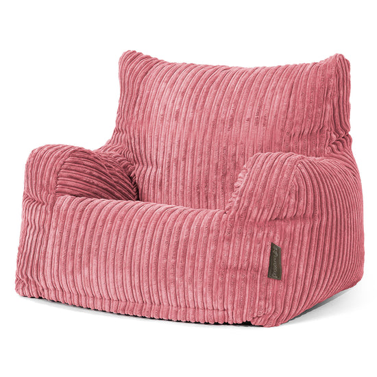 Zitbankfauteuil voor Tieners 6-14 jaar oud - Corduroy Koraal 02