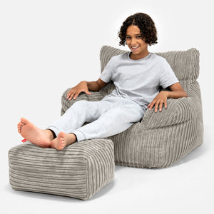 Zitbankfauteuil voor Tieners 6-14 jaar oud - Corduroy Mink