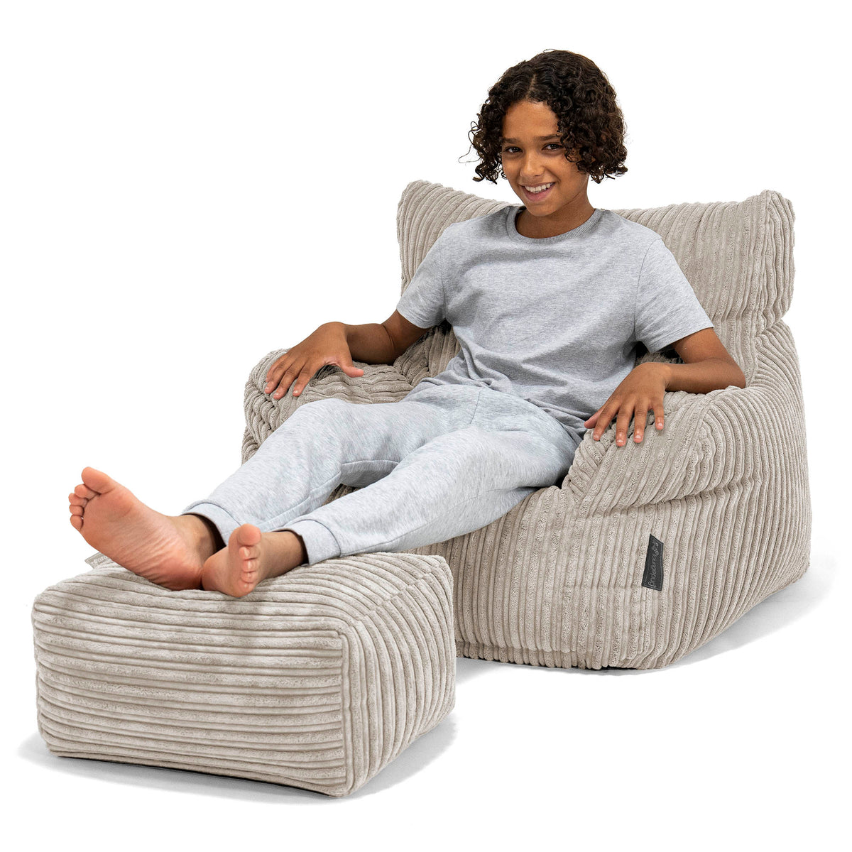 Lounge Pug Kinderfauteuil Zitzak 3-8 jaar oud Corduroy Perzik– Big Lounge Pug Kinderfauteuil Zitzak 3-8 jaar oud Corduroy Perzik– Big