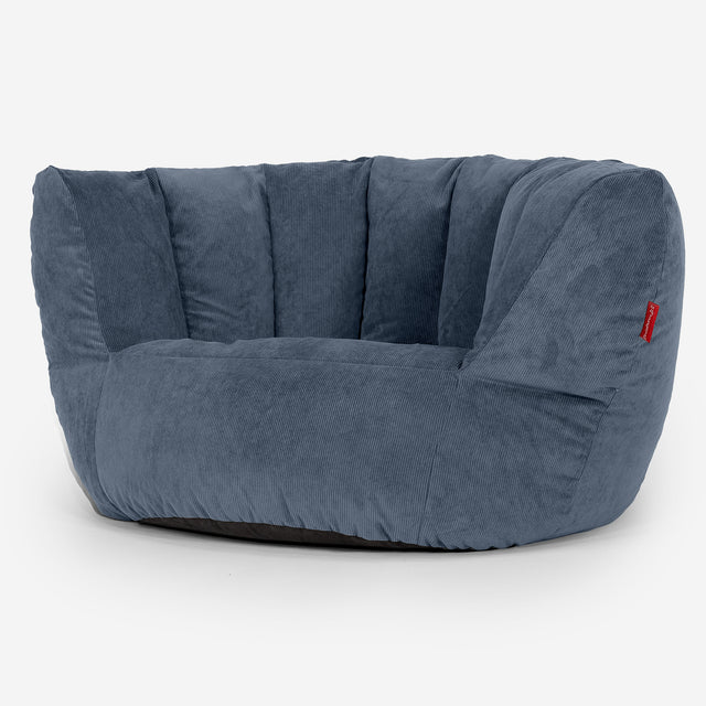 Zitzak Charles Vintish - Needlecord Marineblauw 02