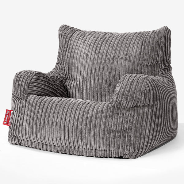 Zitzak Fauteuil - Corduroy Graphite Grijs 01