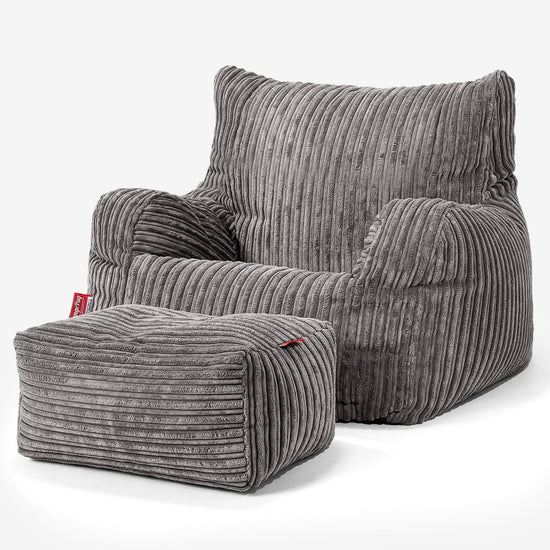 Josephine Zitzak Fauteuil - Corduroy Graphite Grijs 02