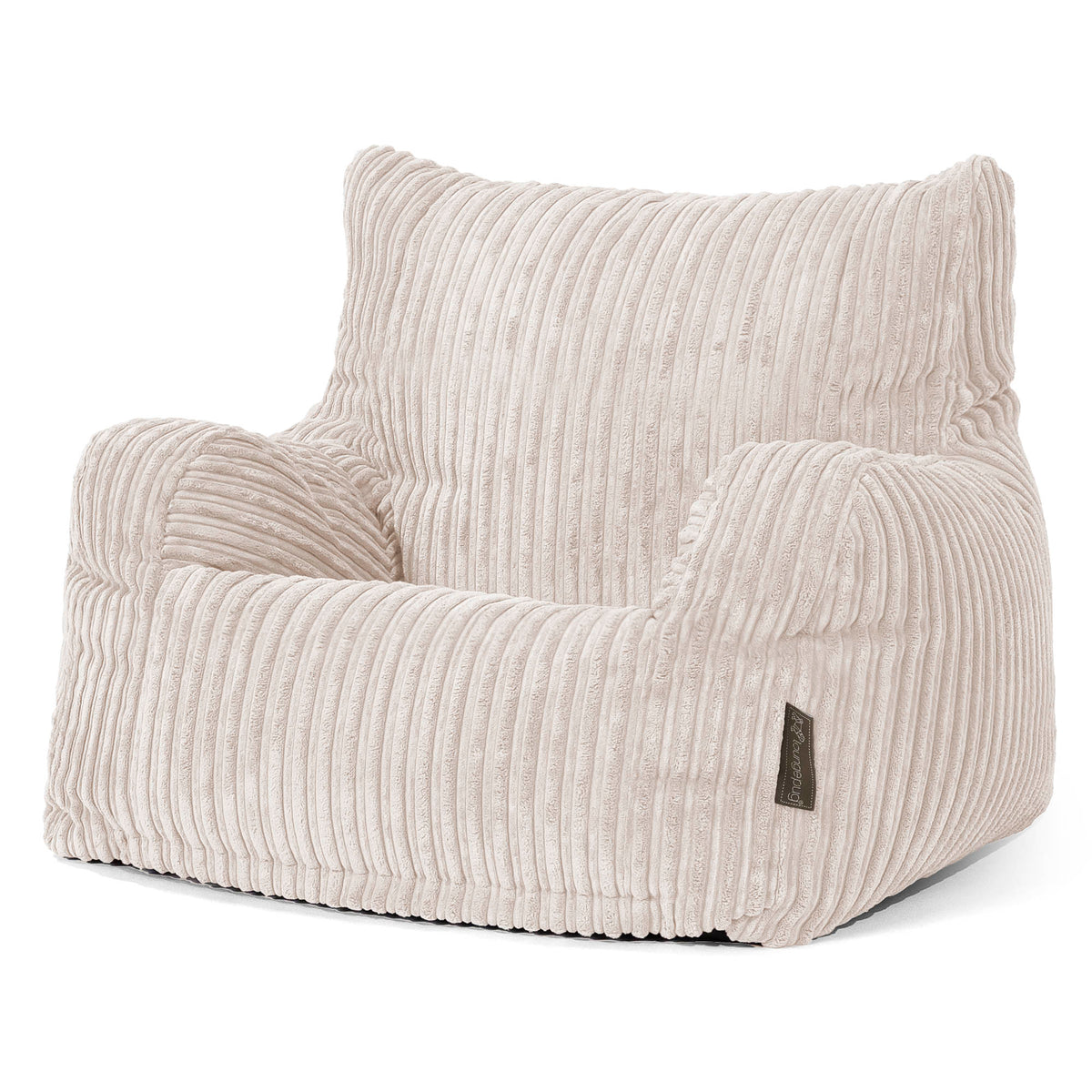 Lounge Pug, Zitzak Fauteuil Poef, Corduroy Ivoor– Big Bertha