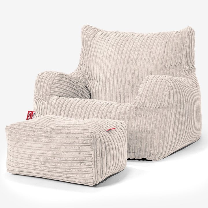 Josephine Zitzak Fauteuil - Corduroy Ivoor 02