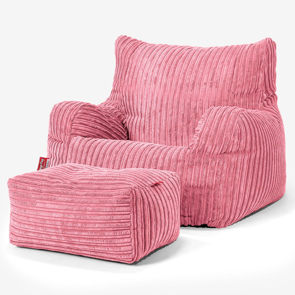 Zitzak Fauteuil - Corduroy Koraal 02