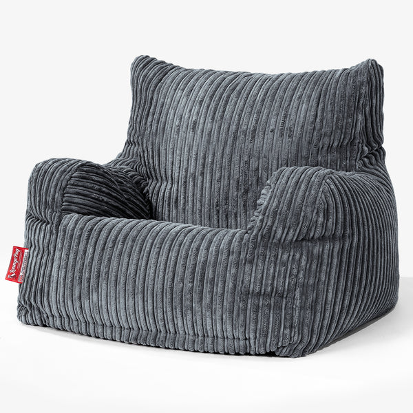 Zitzak Fauteuil - Corduroy Steelgrijs 01