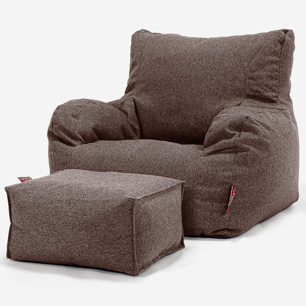 Zitzak Fauteuil - Interalli Wol Bruin 01