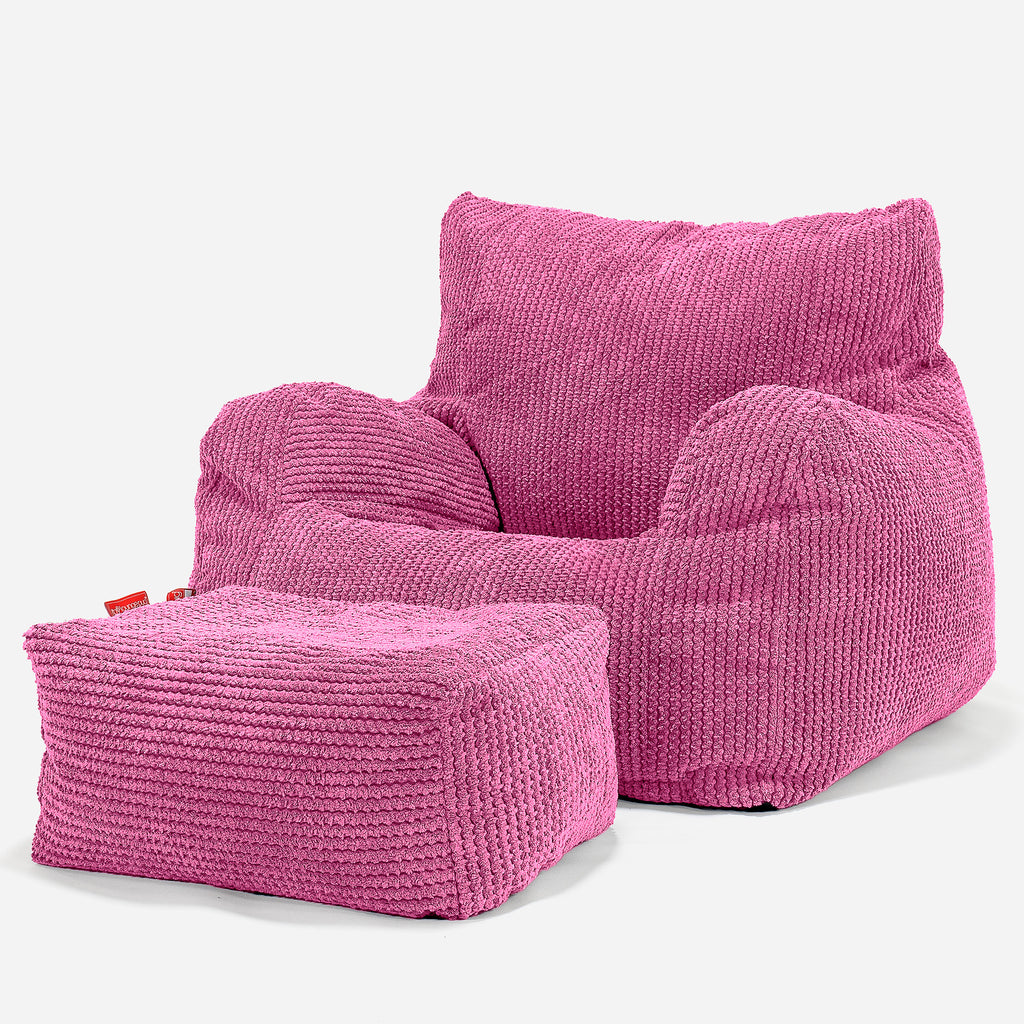 Zitzak Fauteuil - Pompom Roze 02