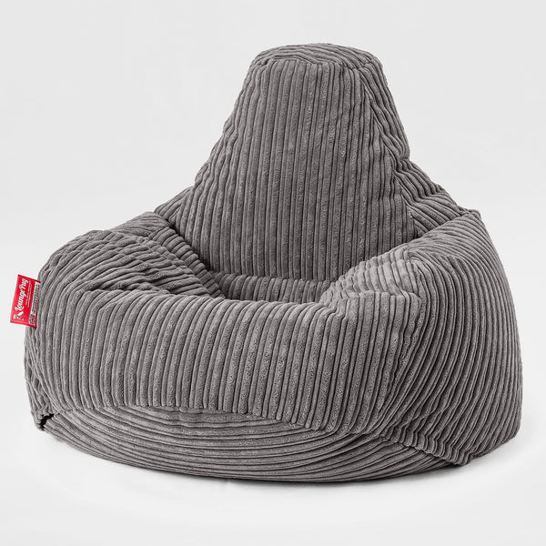 Druppelvormige Zitzakstoel - Corduroy Graphite Grijs 01