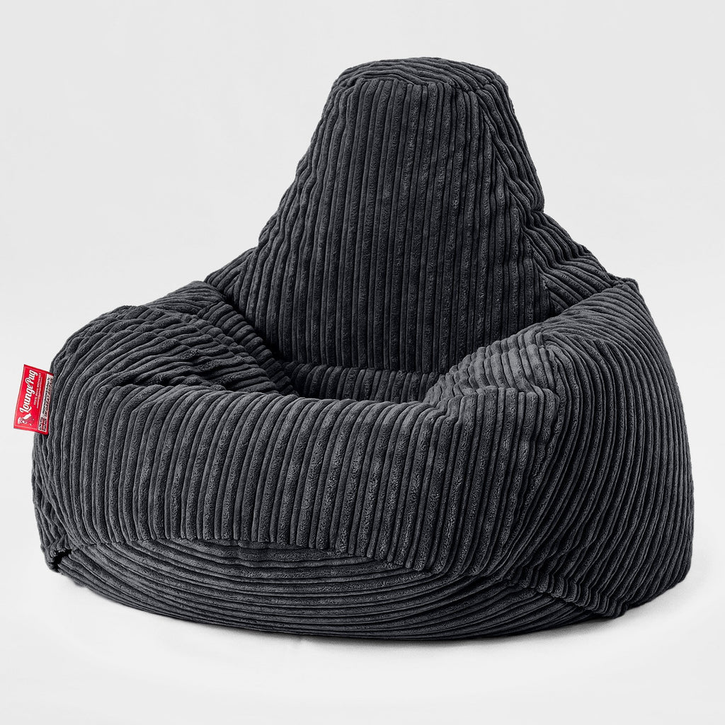 Druppelvormige Zitzakstoel - Corduroy Zwart 01