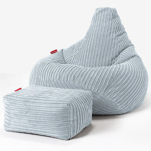 Zitzak Gaming Stoel - Corduroy Baby Blauw