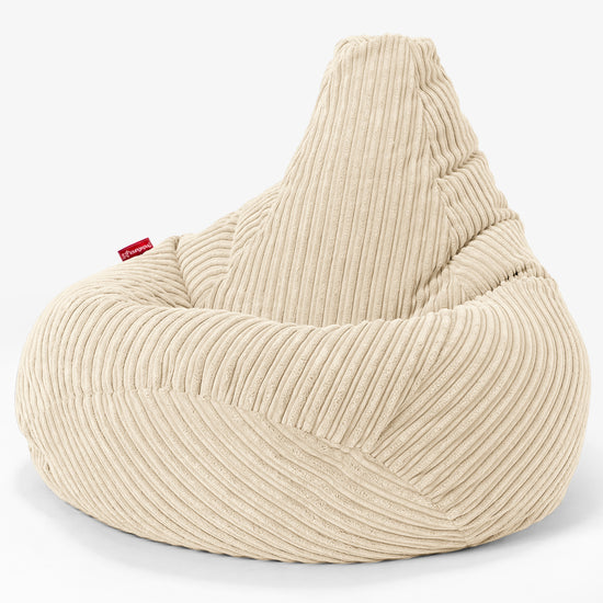 Zitzak Gaming Stoel - Corduroy Crème 02