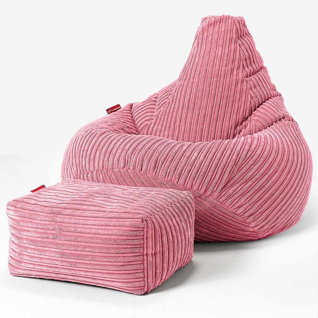 Zitzak Gaming Stoel - Corduroy Koraal 01