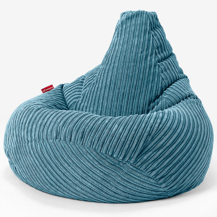 Zitzak Gaming Stoel - Corduroy Petrol 02