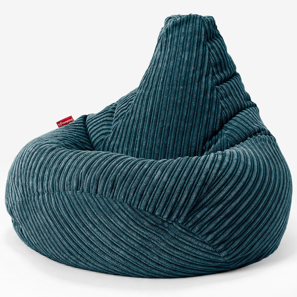Zitzak Gaming Stoel - Corduroy Teal 02