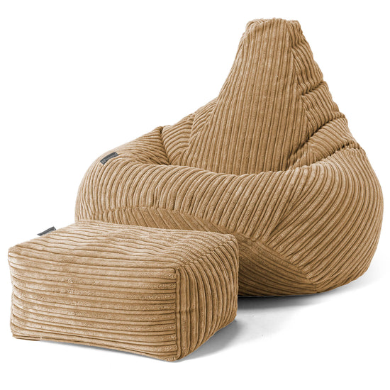 Zitzak Gaming Stoel - Corduroy Zand 01