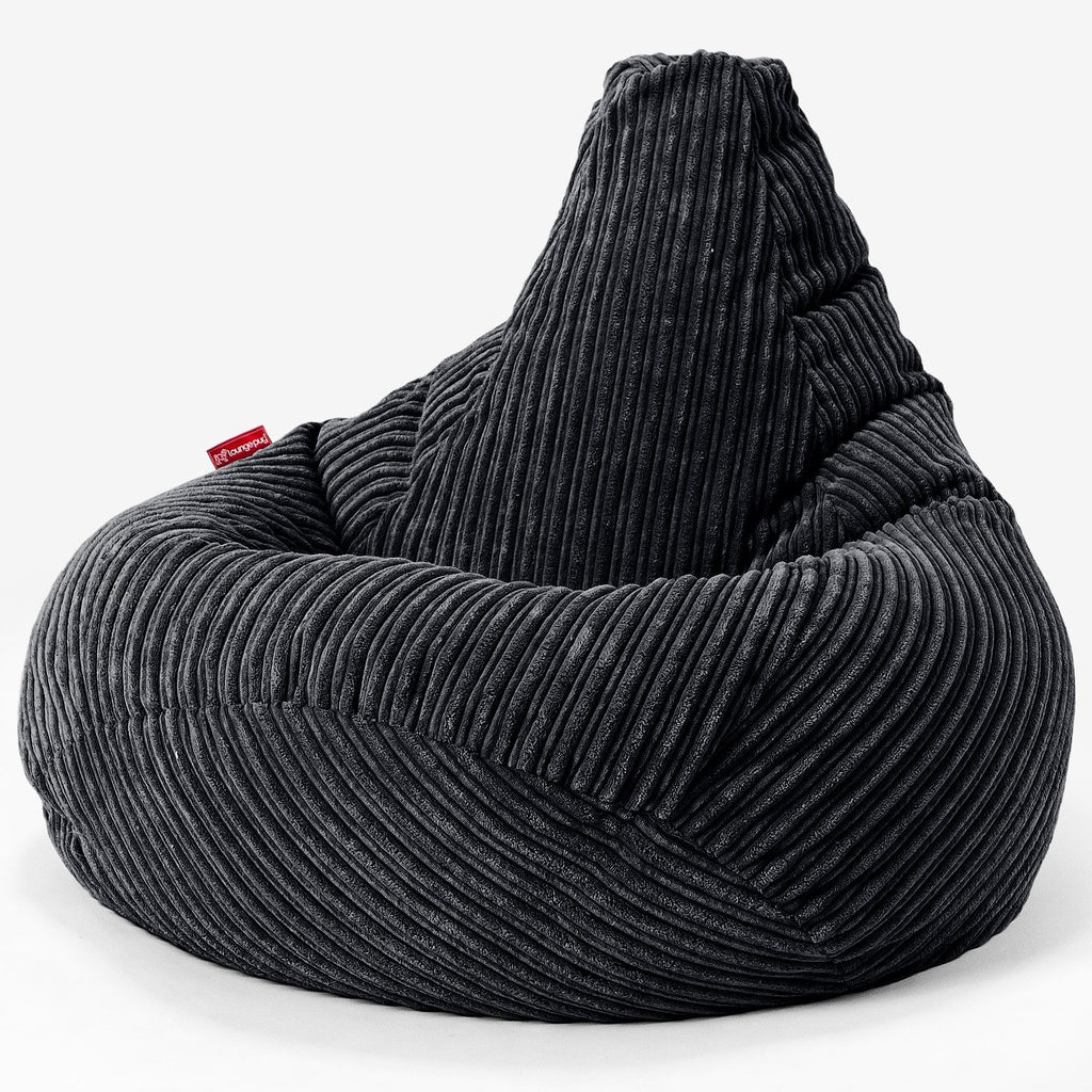 Zitzak Gaming Stoel - Corduroy Zwart 02