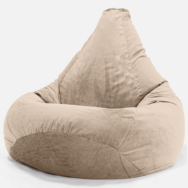 Zitzak Gaming Stoel - Fluweel Mink 01