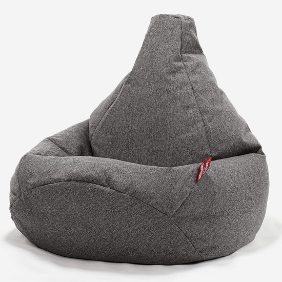 Zitzak Gaming Stoel - Interalli Wol Grijs 02