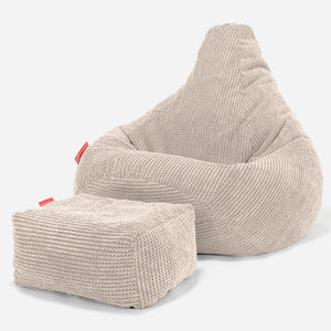 Zitzak Gaming Stoel - Pompom Crème