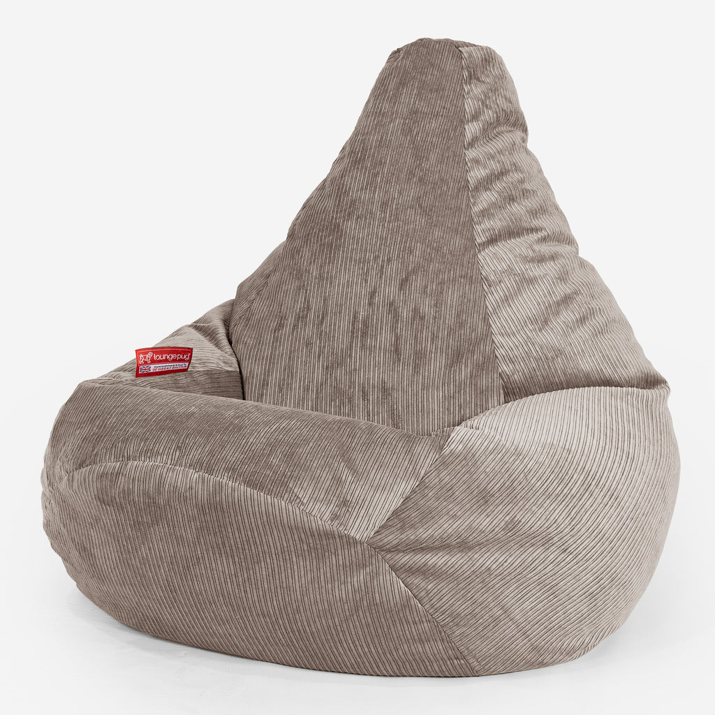 Zitzak Gaming Stoel - Ribfluweel Mink 02