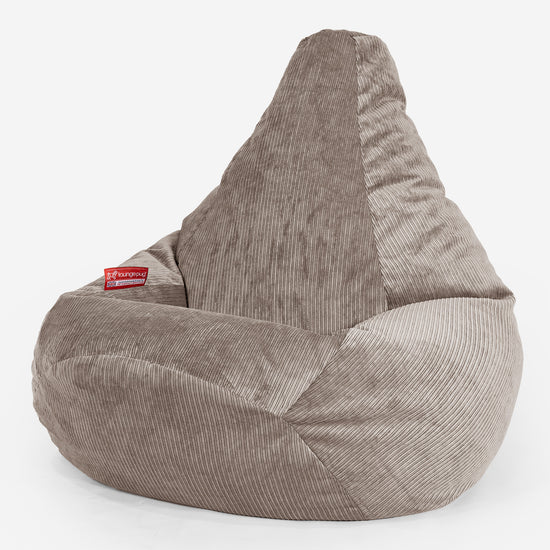 Zitzak Gaming Stoel - Ribfluweel Mink 02