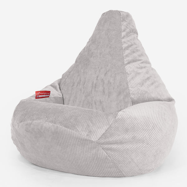 Zitzak Gaming Stoel - Ribfluweel Steen 01