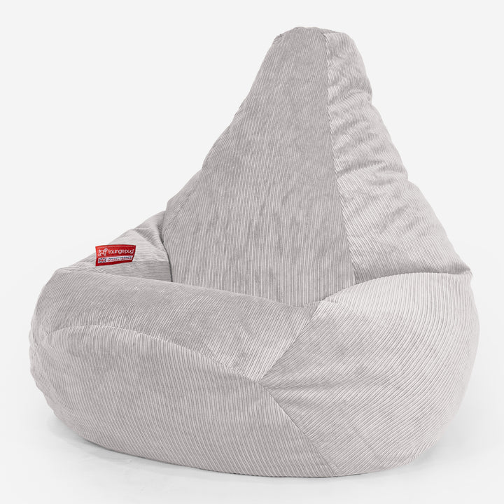 Zitzak Gaming Stoel - Ribfluweel Steen 02