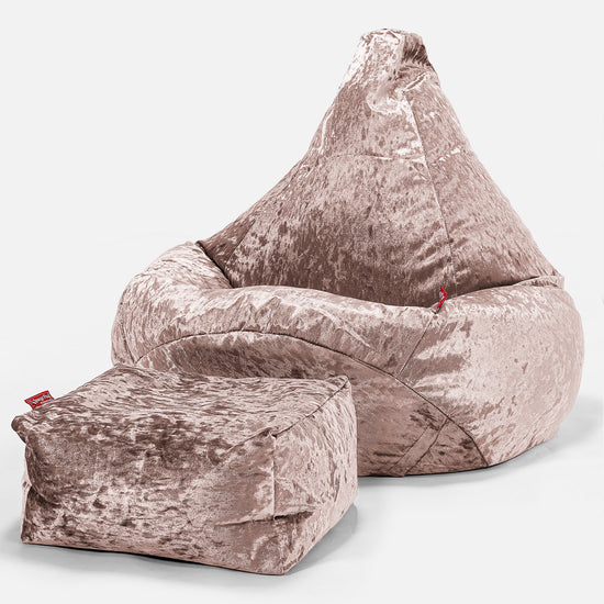 Zitzak Gaming Stoel - Vintage Fluwelen Truffle 01