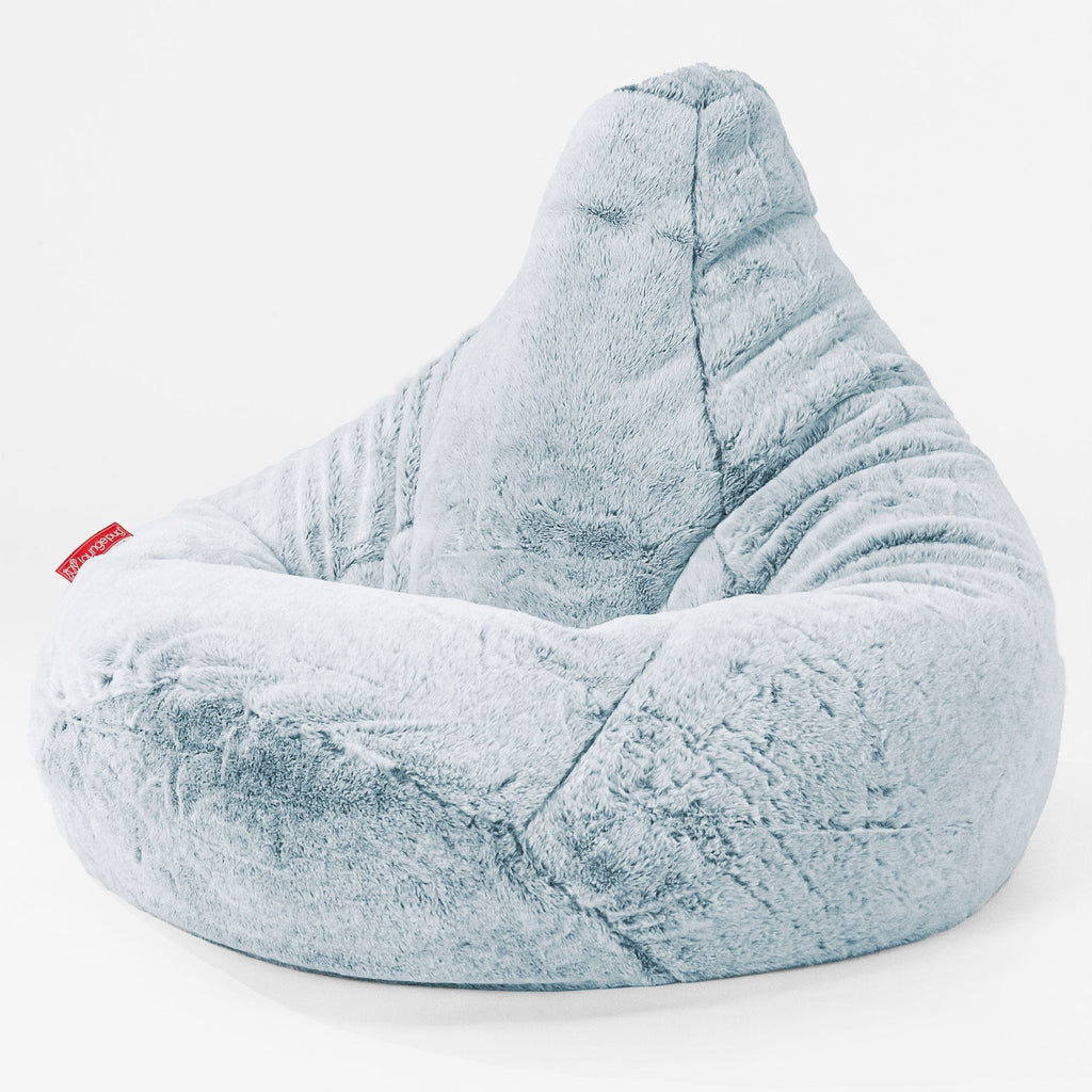 Zitzak Gaming Stoel - Nepkonijnenbont Stoffig Blauw 01