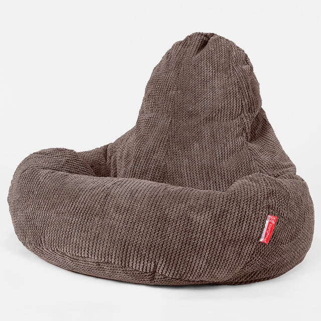 Gamezitzakstoel Ultra Lux - Pompom Chocolade 01