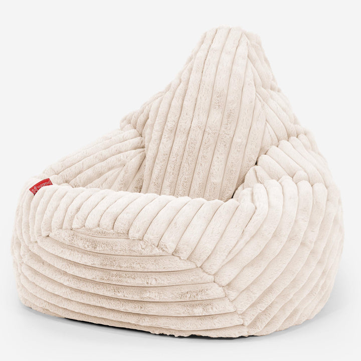 Zitzak Gaming Stoel - Ultra Pluche Corduroy Crème 02