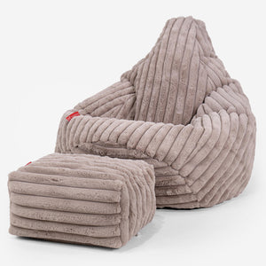 Zitzak Gaming Stoel - Ultra Pluche Corduroy Mink