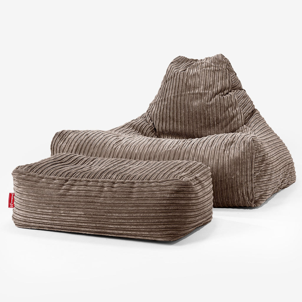 Zitzak Stoel - Corduroy Mocha Bruin 02