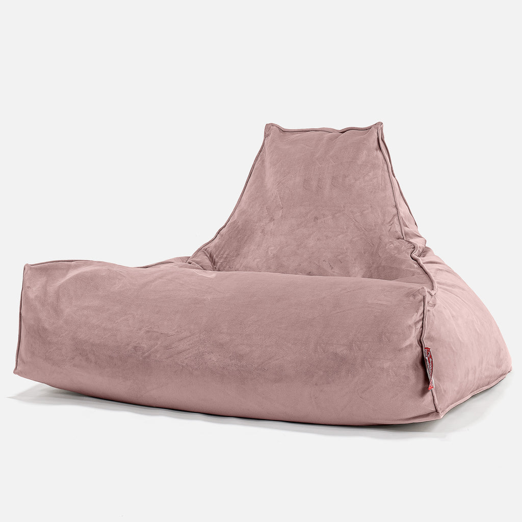 Zitzak Stoel - Fluweel Roze 01