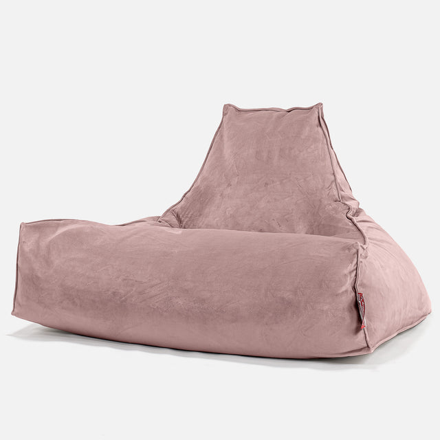 Zitzak Stoel - Fluweel Roze 01