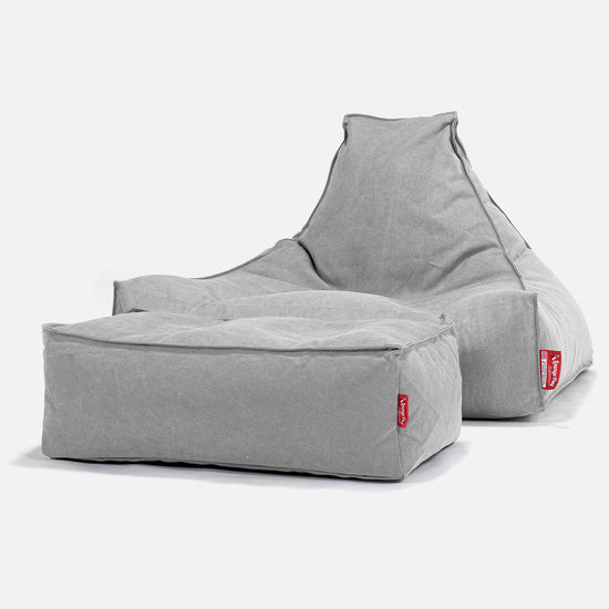 Zitzak Stoel - Stonewashed Pewter 02