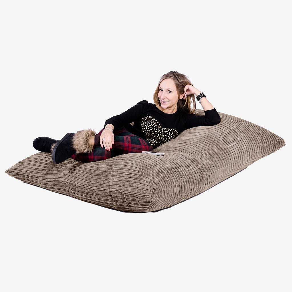 Zitzak Vloerkussen XL - Corduroy Mocha Bruin 04