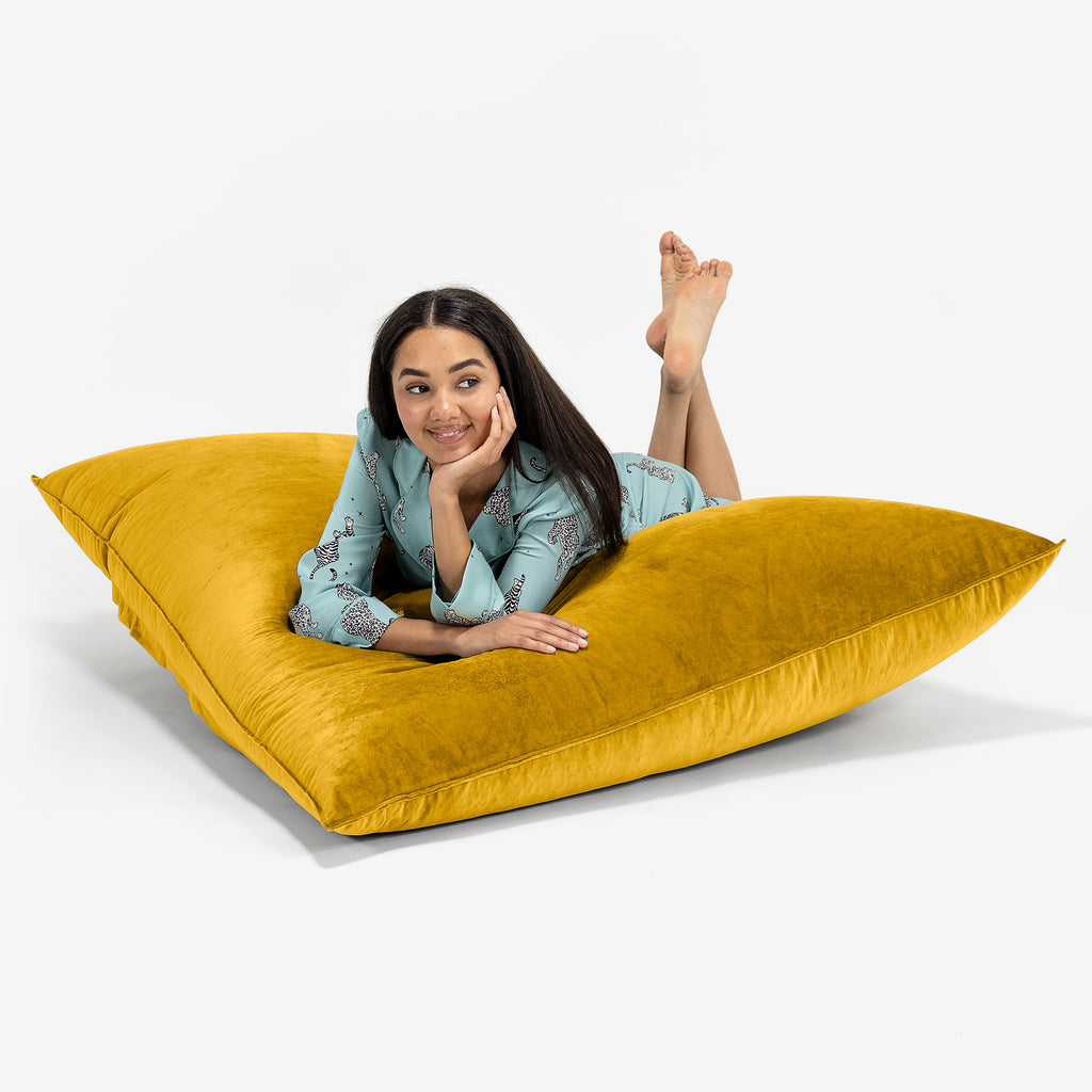 Zitzak Vloerkussen XL - Fluweel Goud 03