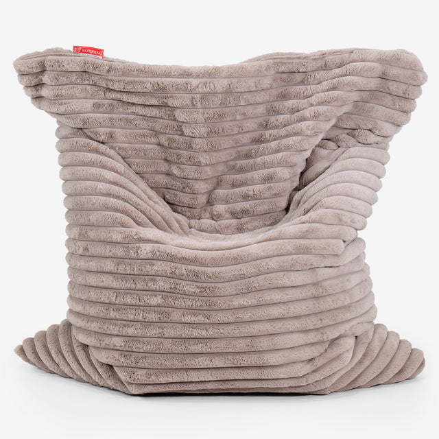Zitzak Vloerkussen XL - Ultra Pluche Corduroy Mink 01
