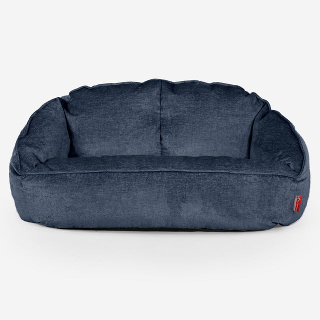 Zitzakbank Bubble - Chenille Marineblauw 01