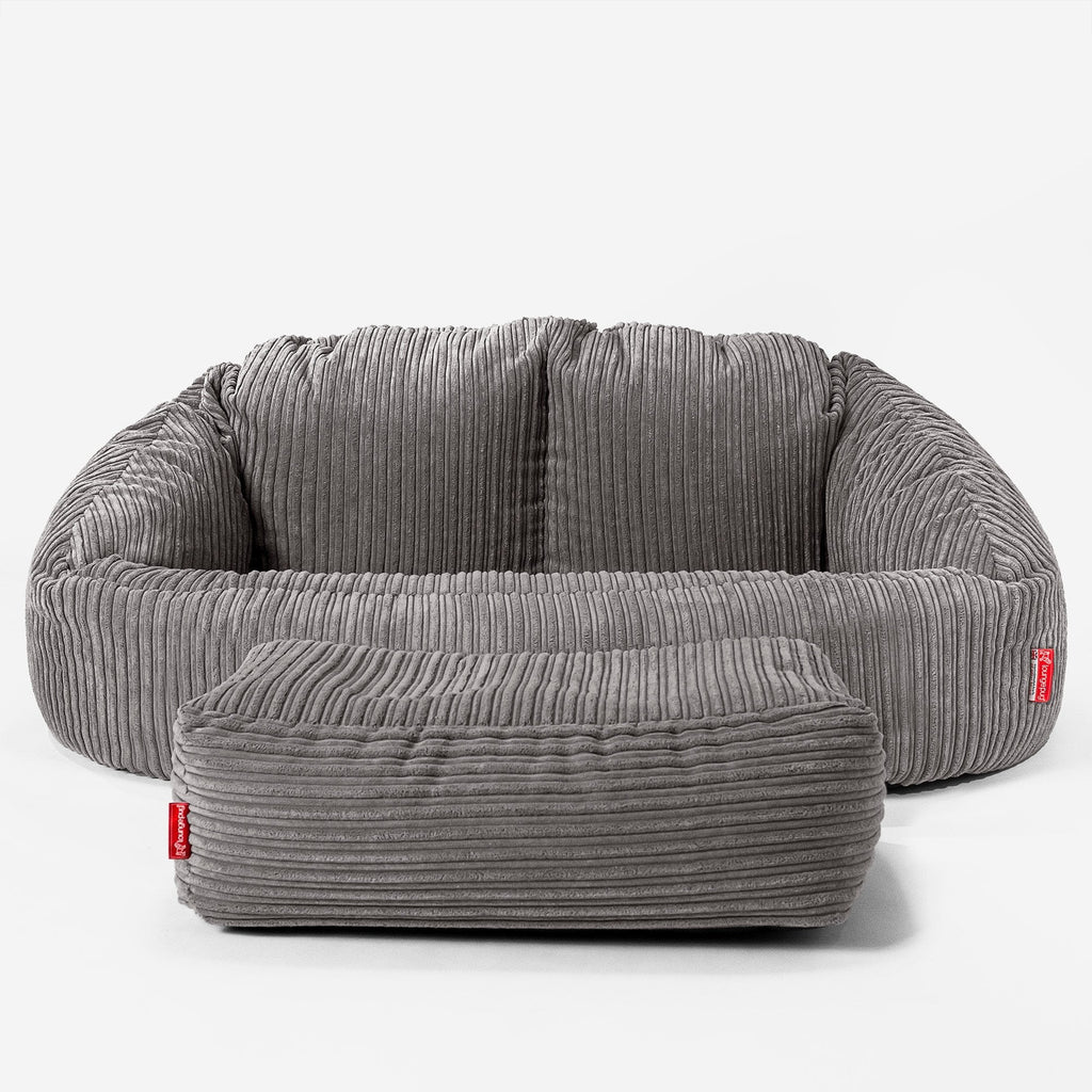 Zitzakbank Bubble - Corduroy Graphite Grijs 02