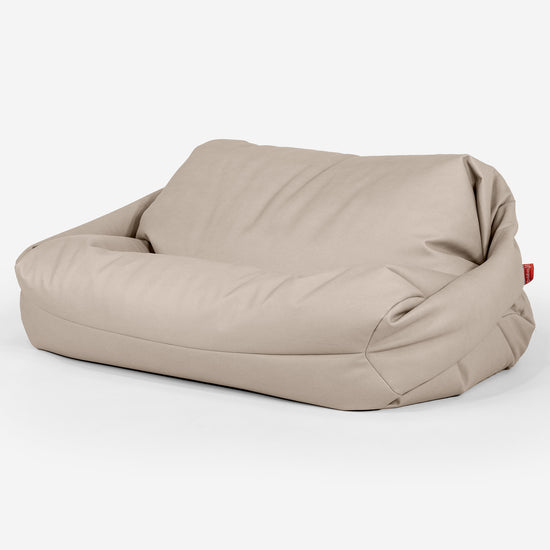 Zitzakbank Sabine - Veganistisch Leer Ivoor 01