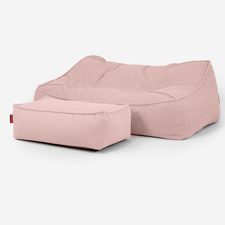 Zitzakbank Sloucher - Boucle Roze_02